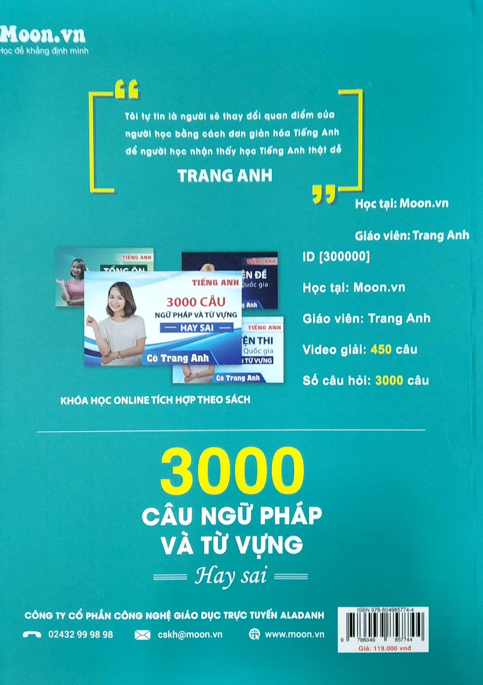 3000 Câu Ngữ Pháp Và Từ Vựng Hay Sai