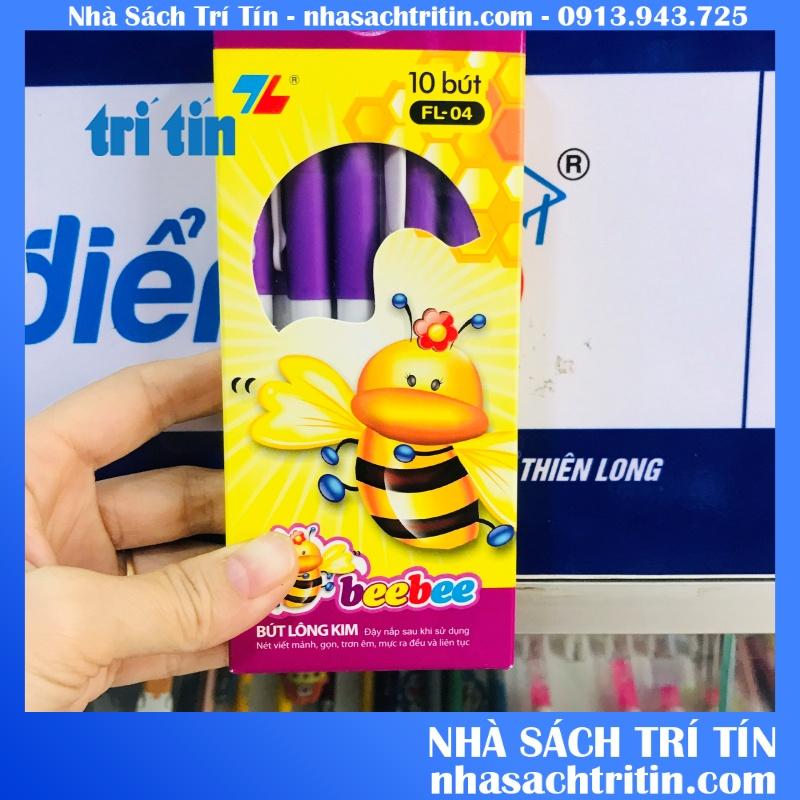 Hộp 10 cây Bút Lông Kim Thiên Long BeBe FL04 Ngòi 0.3mm (vpp trí tín)