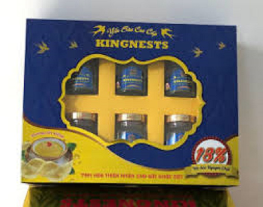 Yến sào đường phèn Kingnest 18% yến hộp 6 lọ x 70ml