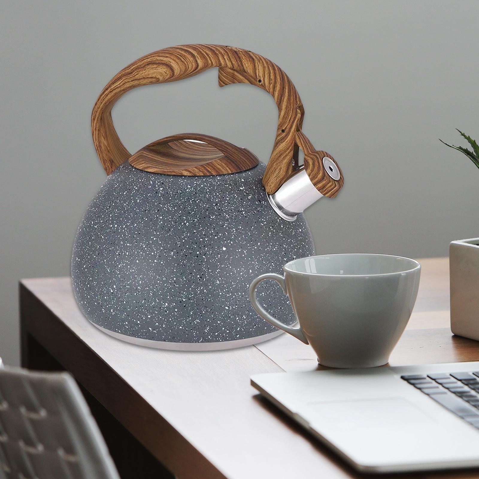 Whistle Tea Pot Anti-Scald Handle Teapot for Tea Coffee Milk Gas Induction