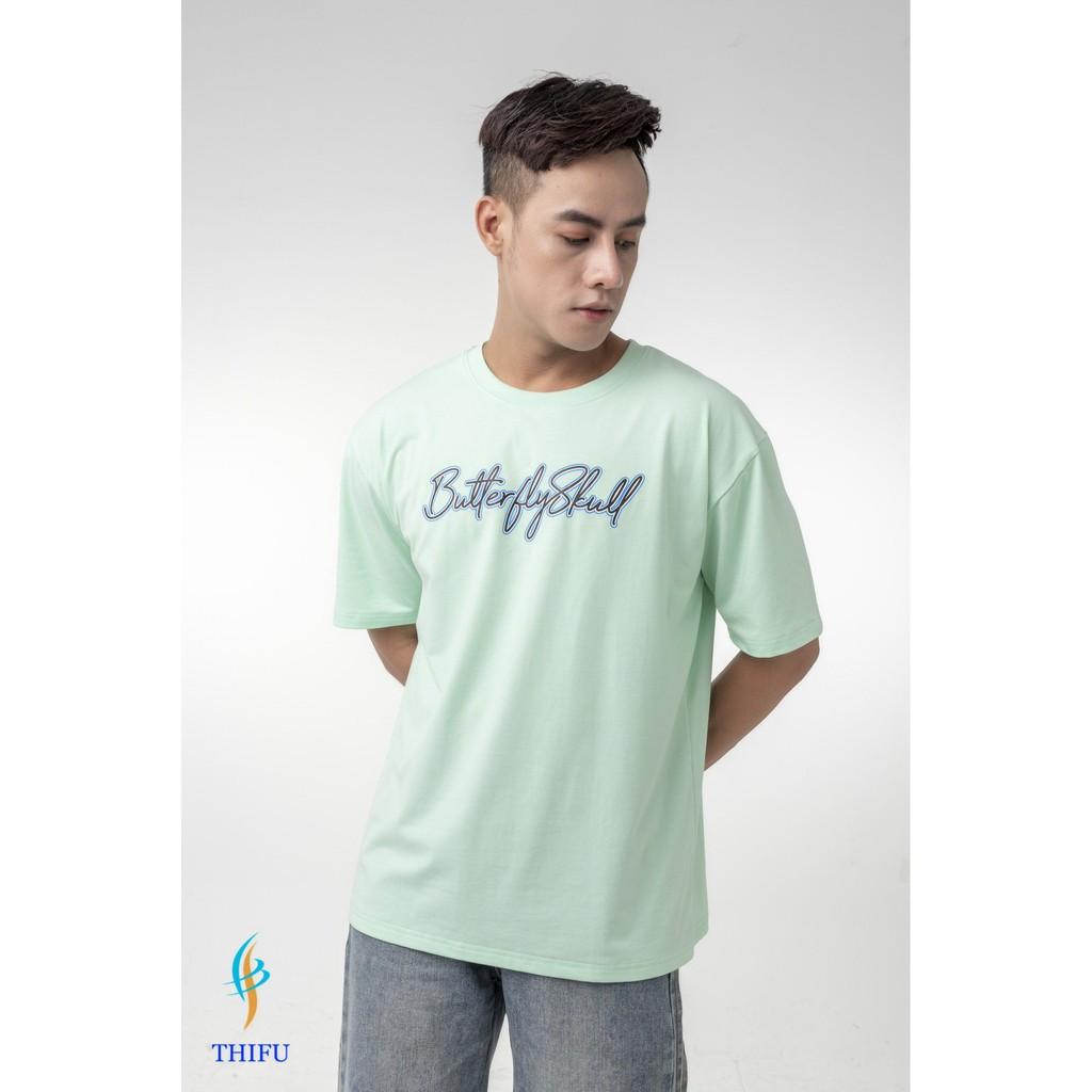 Áo Thun THIFU FASHION Tay Lỡ Hoạ Tiết Hoạt Hình Butterfly Skull Chất Liệu Cotton, Thấm Hút Tốt Phù Hợp Cho Cả Nam Và Nữ