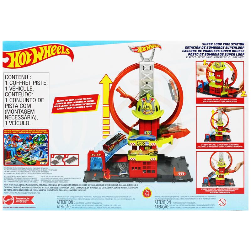 Bộ Đồ Chơi Trạm Cứu Hỏa Xoắn Ốc Siêu Cấp - Hot Wheels HKX41