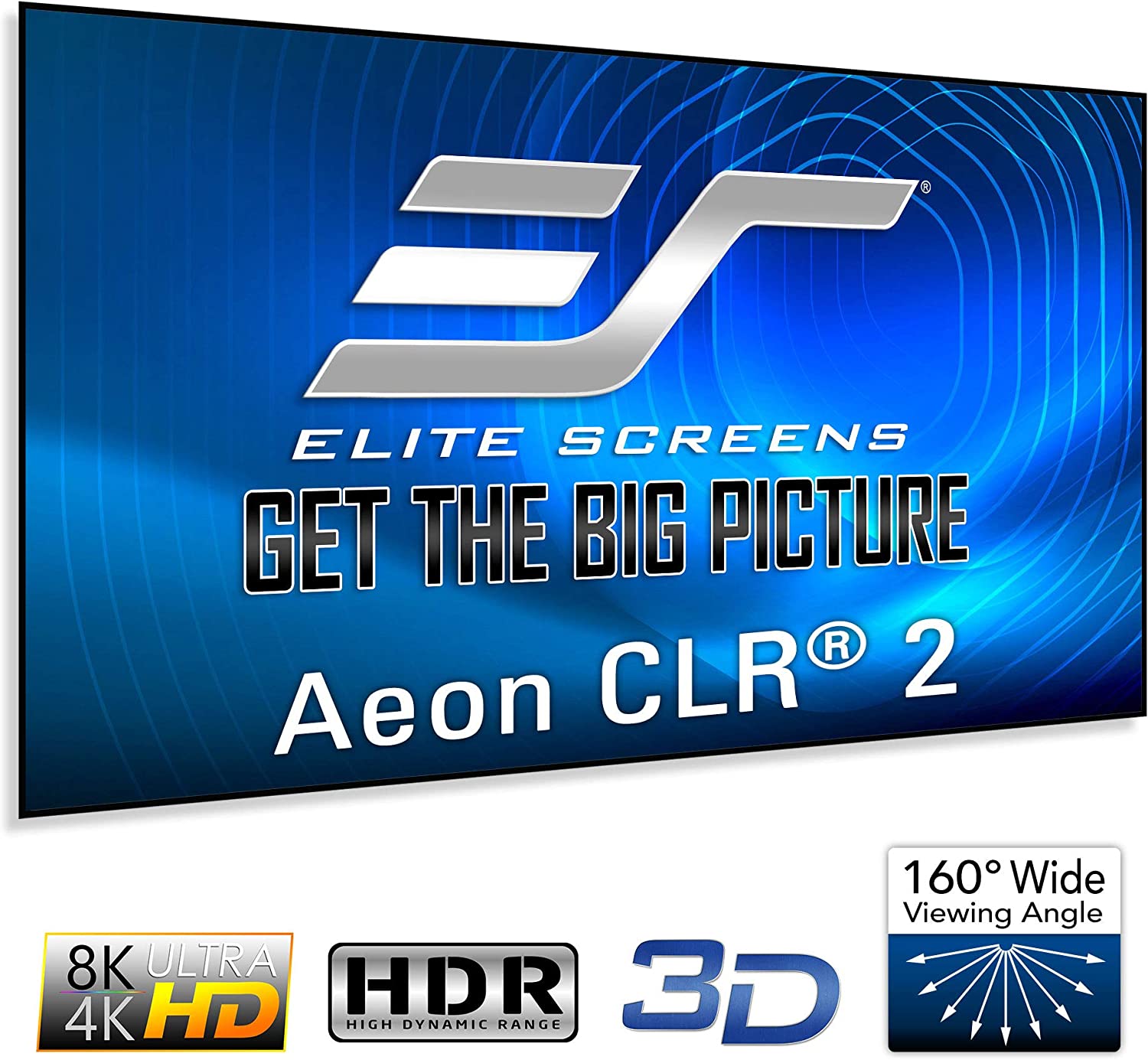 Màn Chiếu Elite Screens Dòng Aeon CLR2, 123 inch Tỷ lệ Khung Hình 16:9 Gain 0.8 – Hàng Chính Hãng