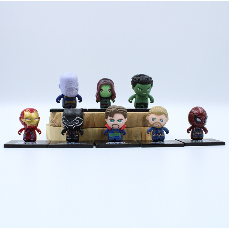 Mô Hình Biệt Đội Avengers 8 nhân vật siêu cute