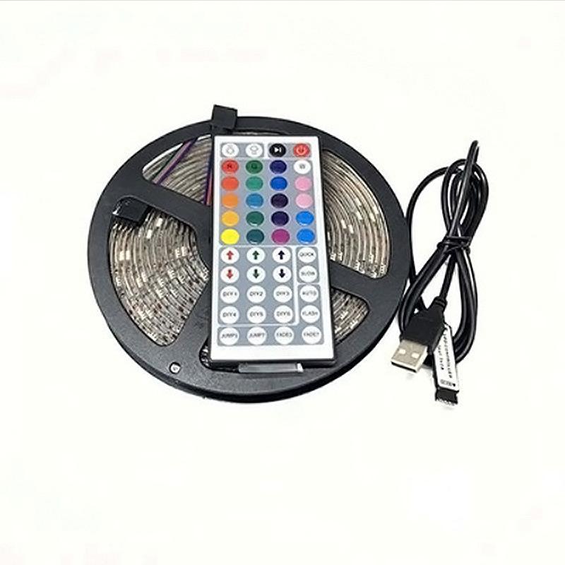 Phong Cách Mới Nhất Nổ USB5050 Đèn LED Dây Bộ 44 Phím Điện Áp Thấp 5V 30 Đèn RGB TV Không Thấm Nước Đèn Nền