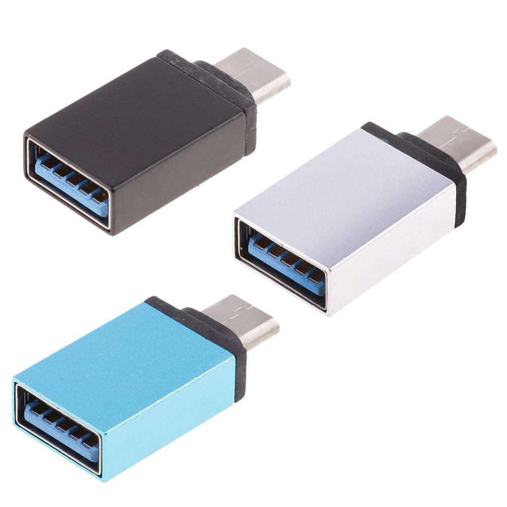 2 Pcs USB 3.0 Female To Type C Male Converter Type-C OTG Adapter USB Charger