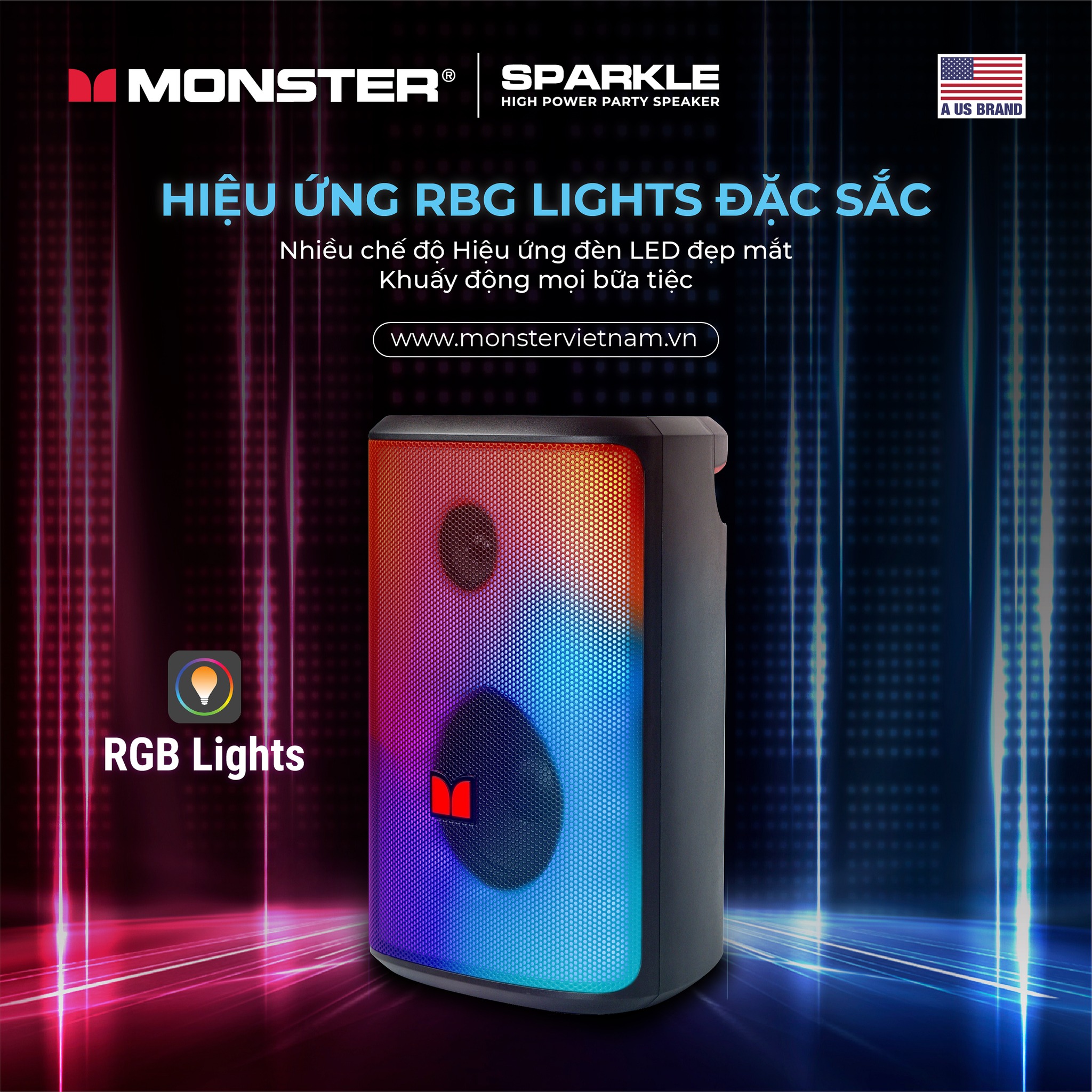 Loa Bluetooth Monster Sparkle (Thời lượng pin 12 giờ) - Hàng chính hãng