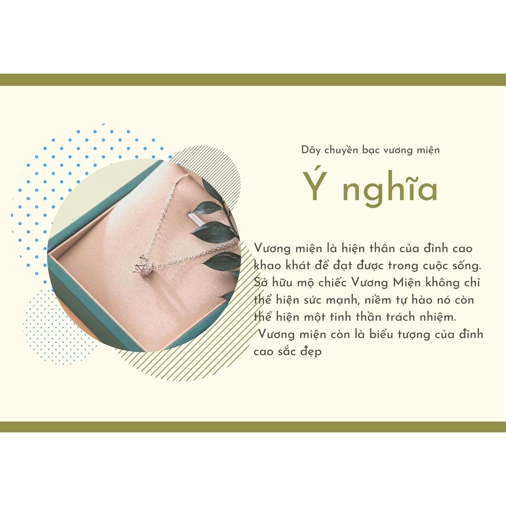 Dây chuyền bạc vương miện nữ hoàng