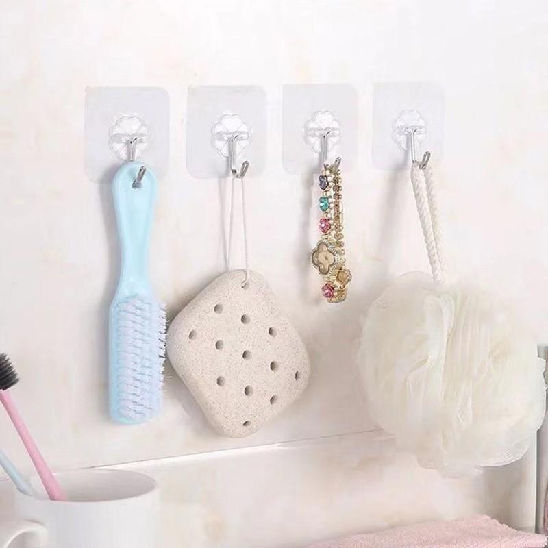 Móc Dán Tường Treo Đồ, Quần Áo - Móc Treo Nhà Tắm Nhà Bếp Siêu Dính Chịu Lực