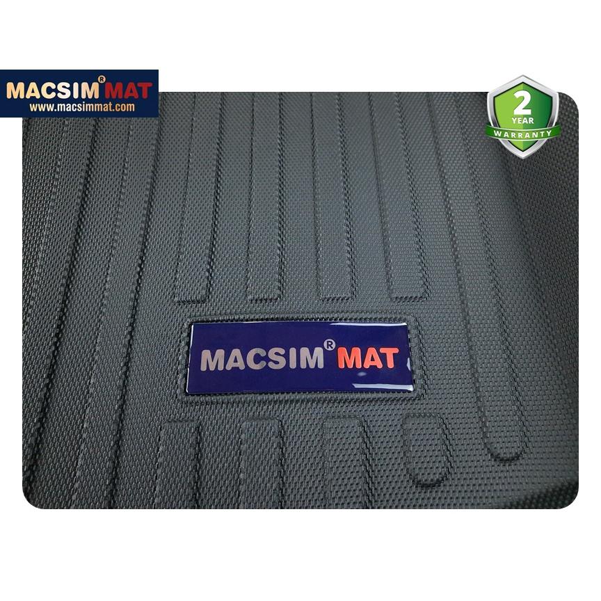 Thảm lót cốp xe ô tô Cadillac CT6 2016-đến nay nhãn hiệu Macsim chất liệu TPV cao cấp màu đen hàng loại 2