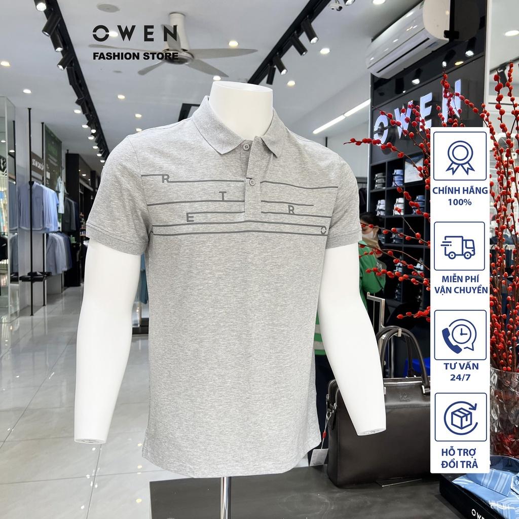 Áo Polo nam Owen chất Cotton thấm hút mồ hôi thoáng mát Mã APV231383