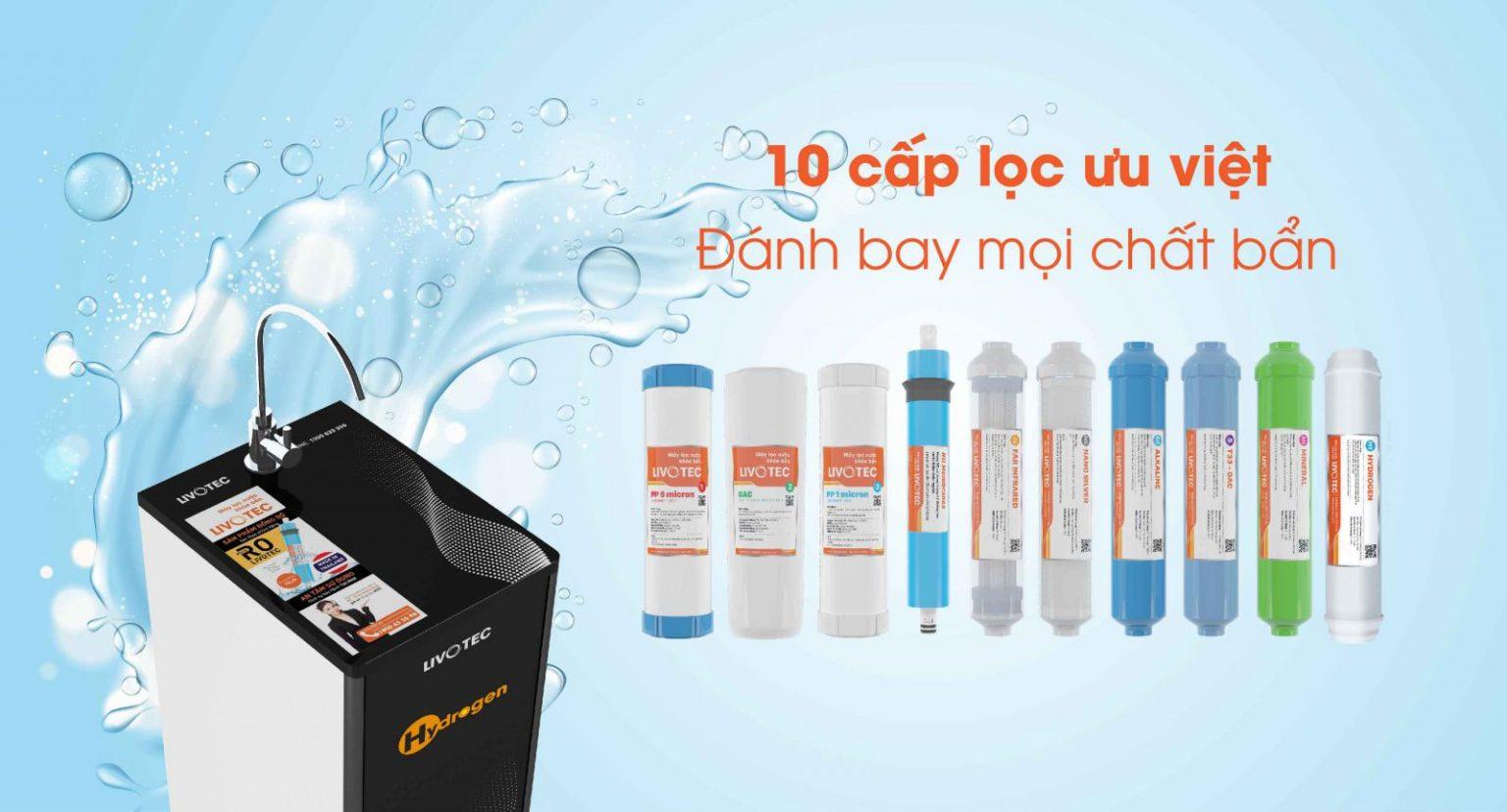 Máy Lọc Nước Karofi Livotec LRC110-H (10 lõi) - Hàng Chính Hãng