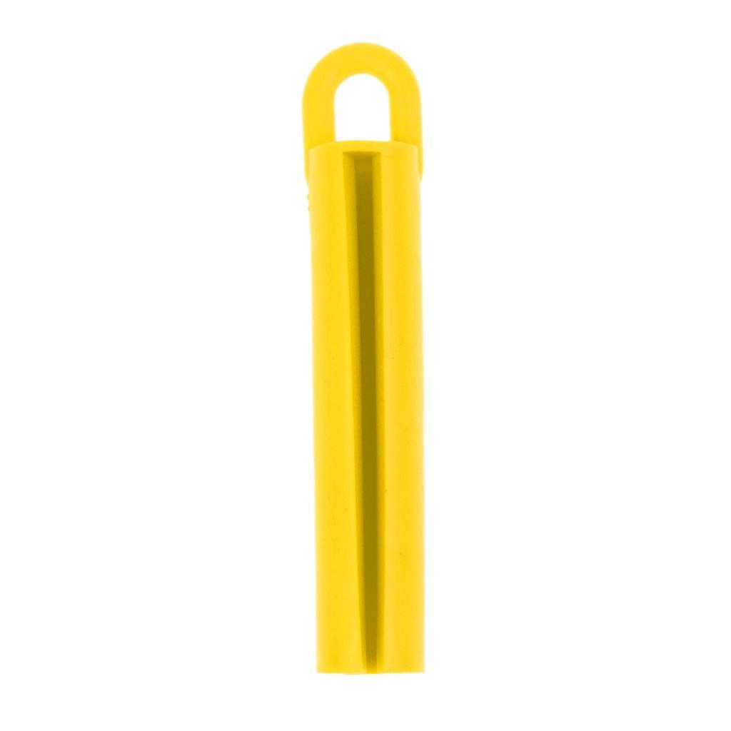 5xProfessional Pool Snooker Billiard Cue Tip Rubber Hang Clamp Holder Yellow