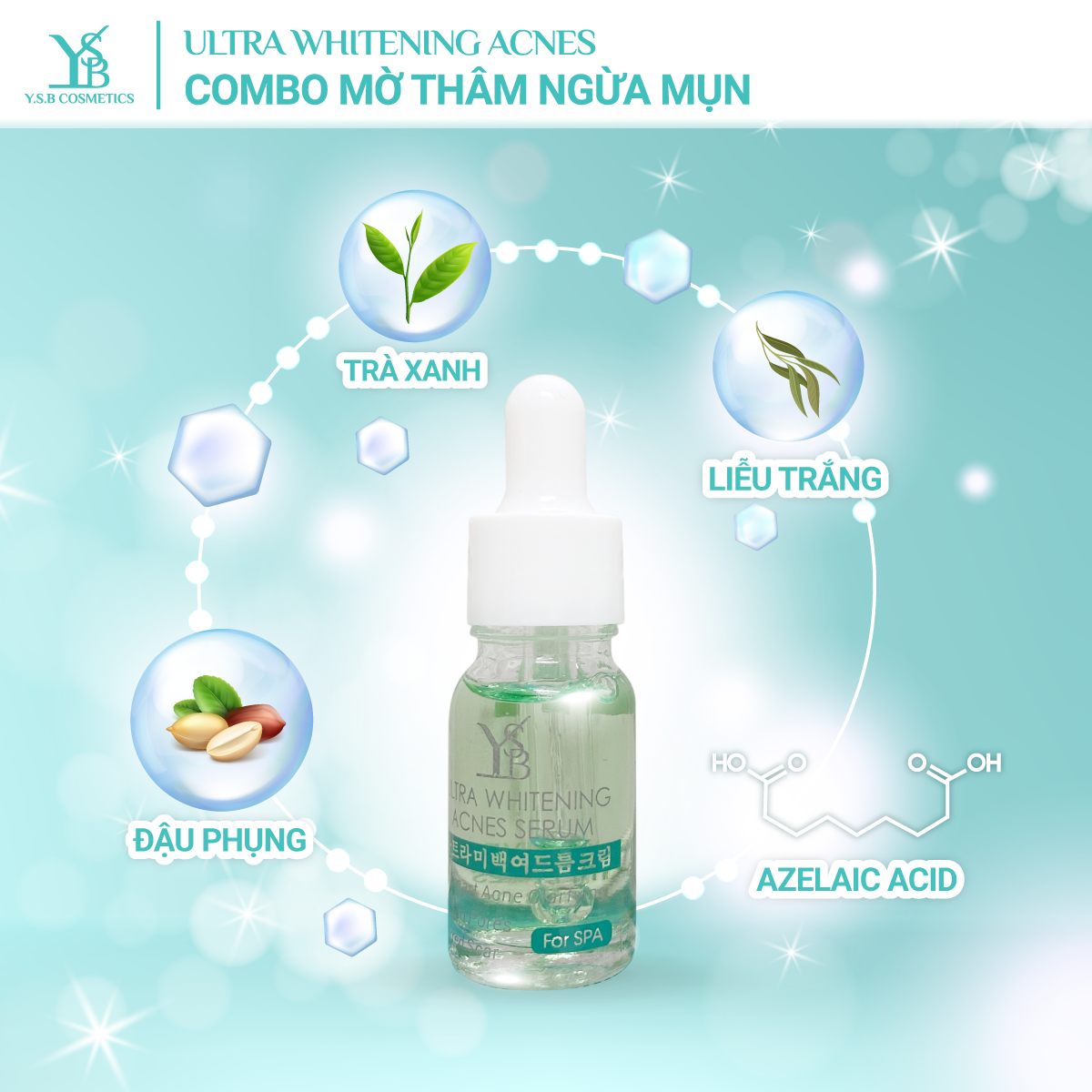 COMBO NGỪA MỤN ULTRA WHITENING ANCES