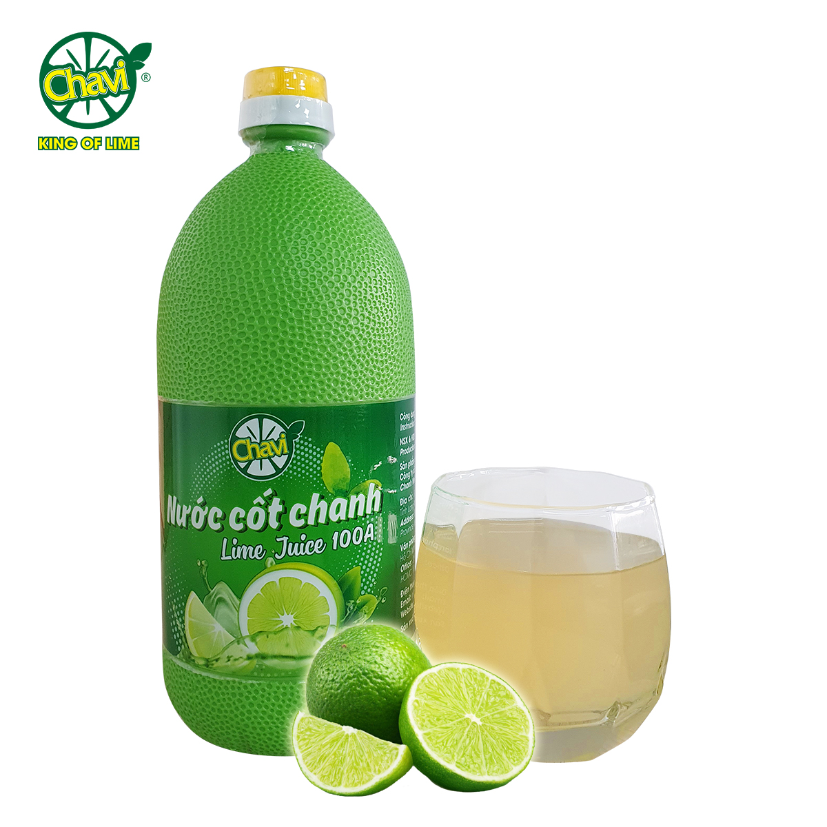 Chavi - Nước cốt chanh 100A (Thùng 6 chai)