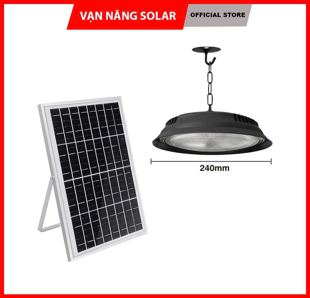 Đèn Thả Trần Năng Lượng Mặt Trời VẠN NĂNG SOLAR 100w ánh sáng vàng - trắng - trung tính