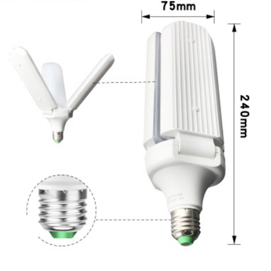 Đèn LED Gập 3 Cánh 45W