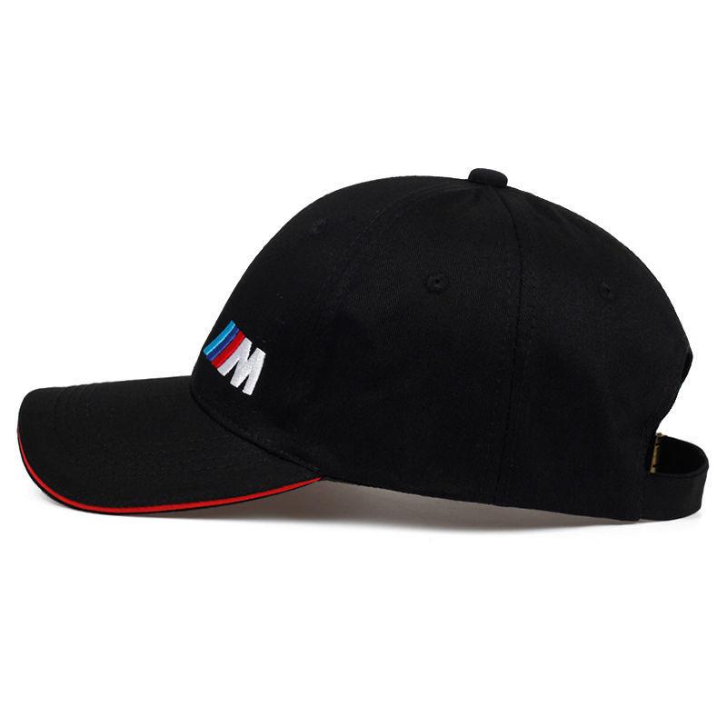Men's Baseball Cap Embroidery Pure Cotton Car Logo M High Sex Cap Outdoor Riding Motorcycle Hip Hop Cap Sports Cap