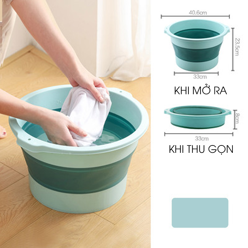 Chậu đựng nước gấp gọn đa năng dung tích 10L - MÀU NGẪU NHIÊN