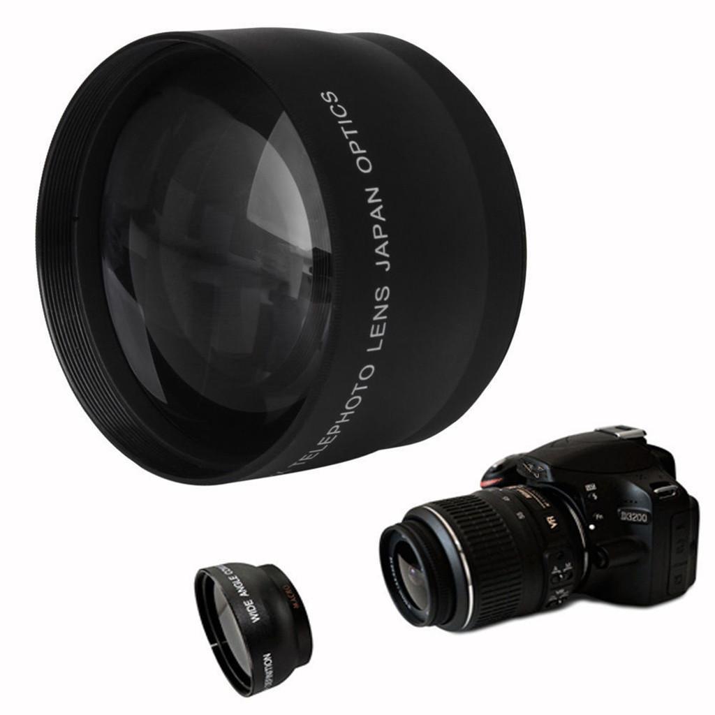 52mm 2X Telephoto Lens Teleconverter for      DSLR Camera