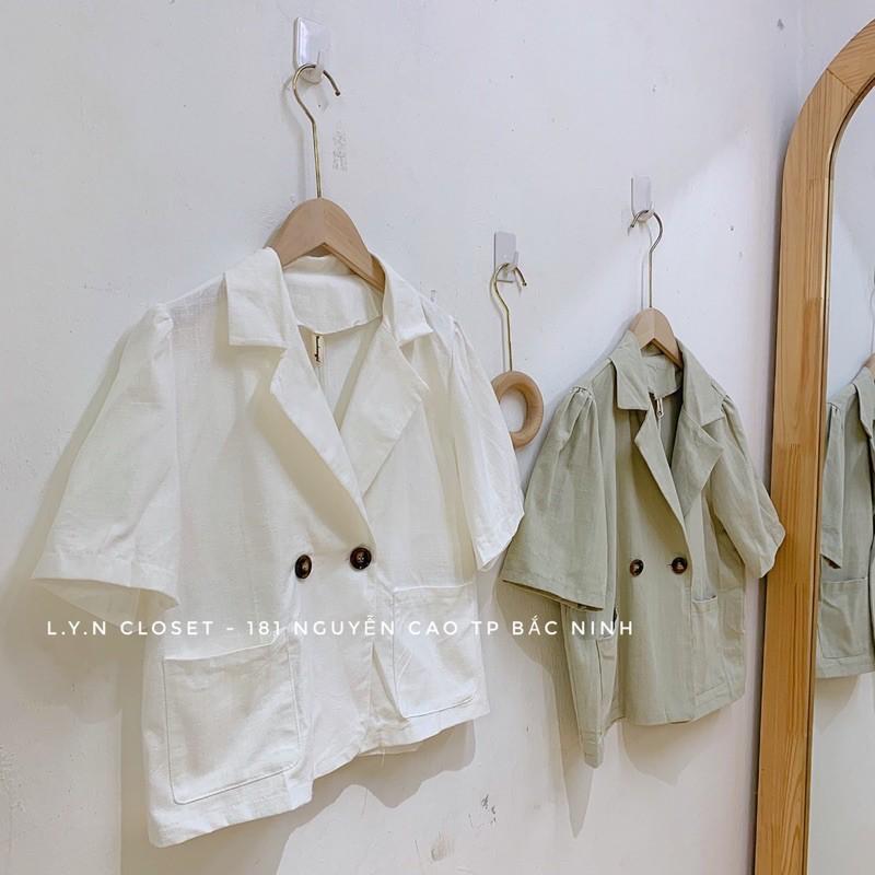 Áo sơ mi vét mỏng chất line hàng Quảng Châu