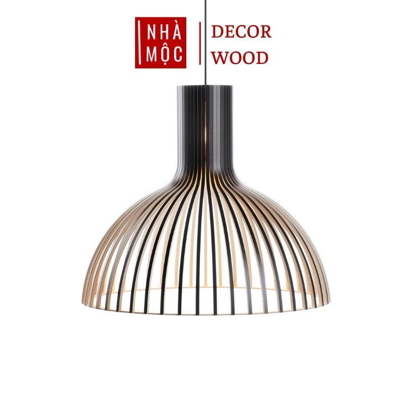 Đèn gỗ thả trần trang trí mẫu TT61