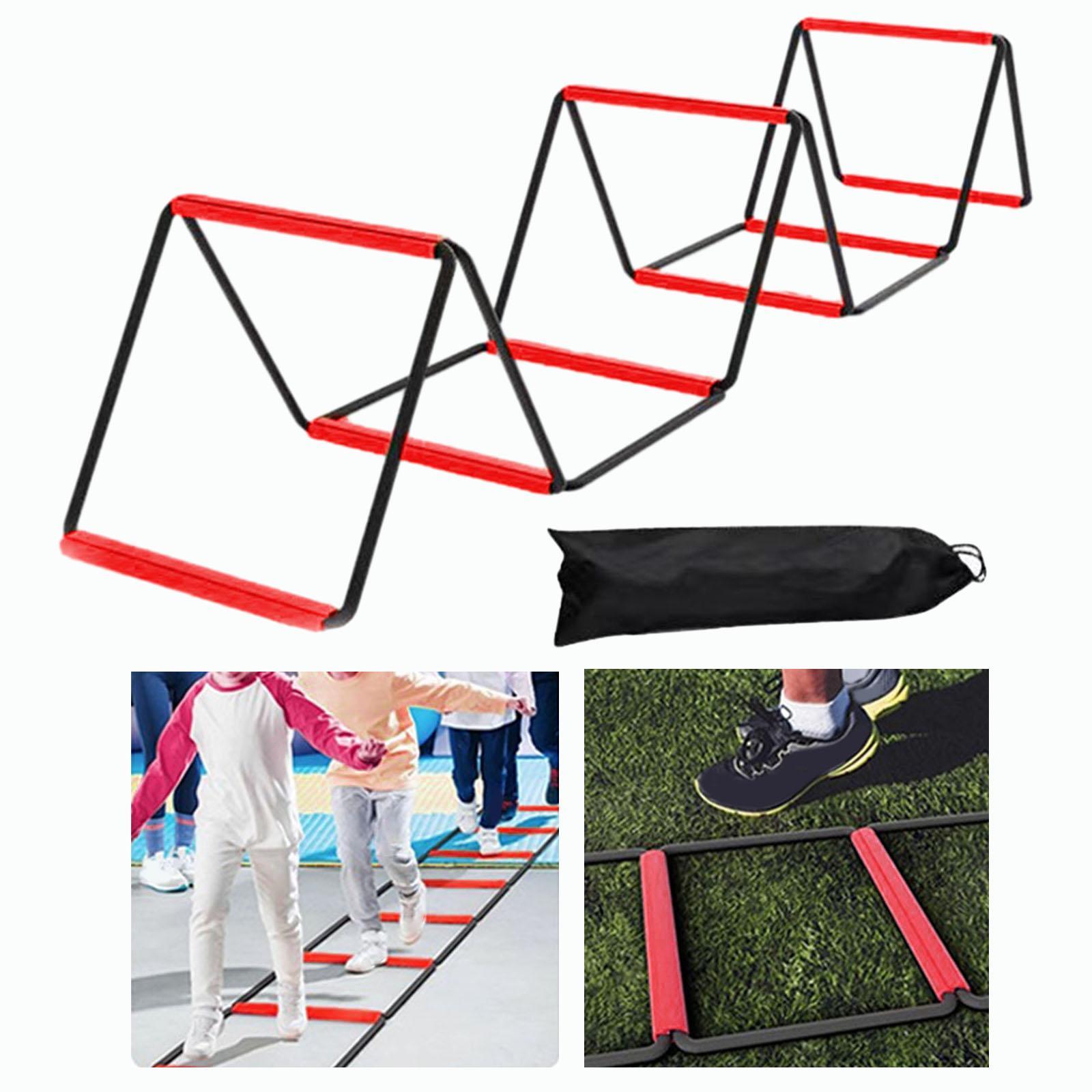 Agility Ladder Training Equipment Multipurpose Foldable Stairs Agility Training Ladder Workout Ladder for Rugby Foot Exercise