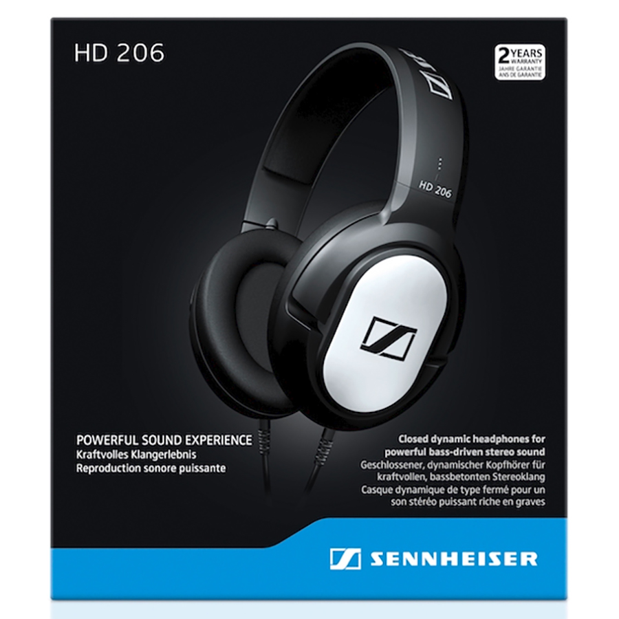 Tai Nghe Chụp Tai Sennheiser HD 206 - Hàng Chính Hãng