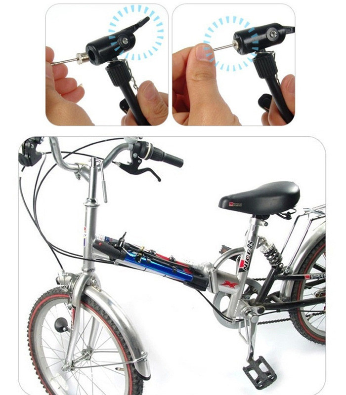Bơm cầm tay mini xe đạp thể thao