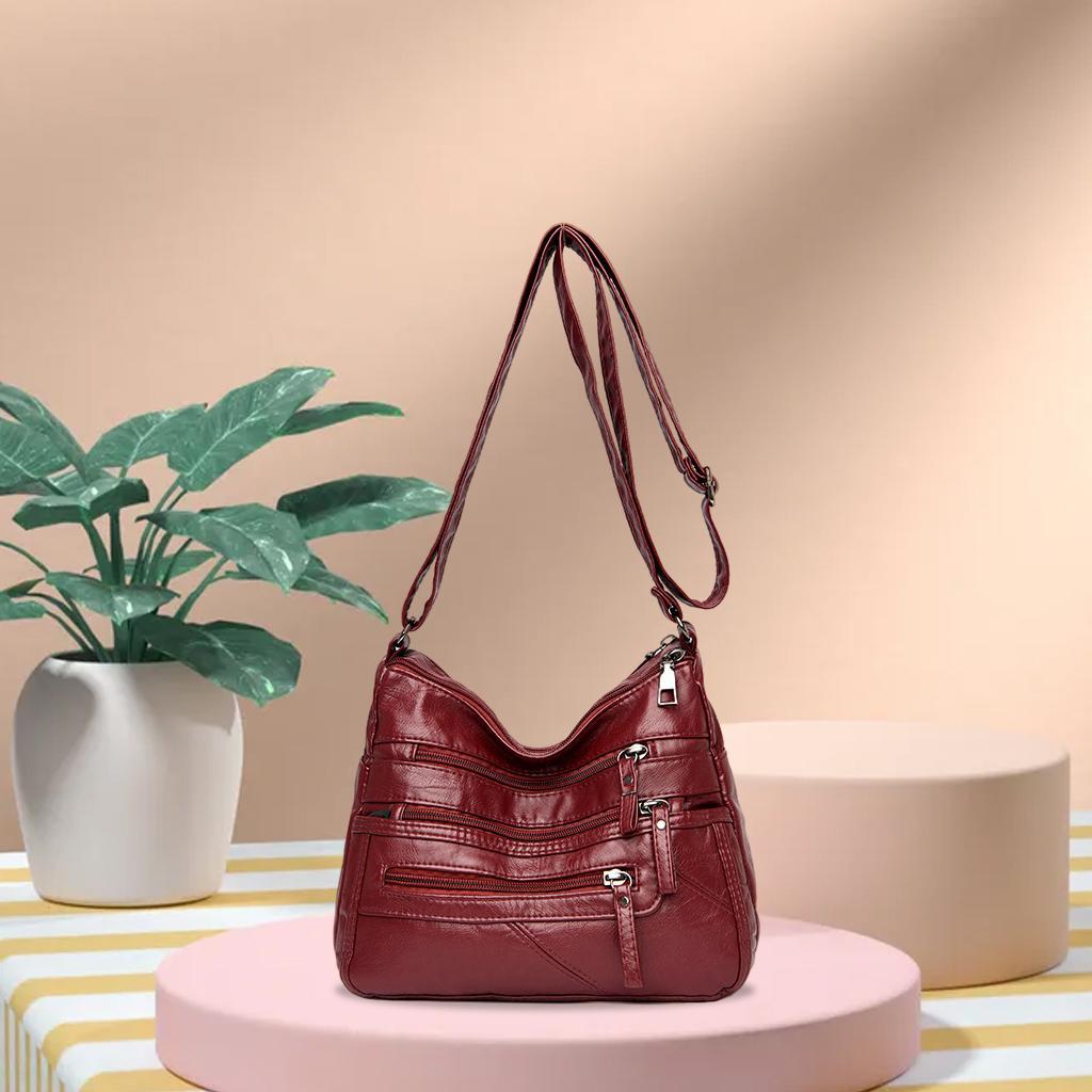 Fashion   Bag  Handbags Multi  Tote Red