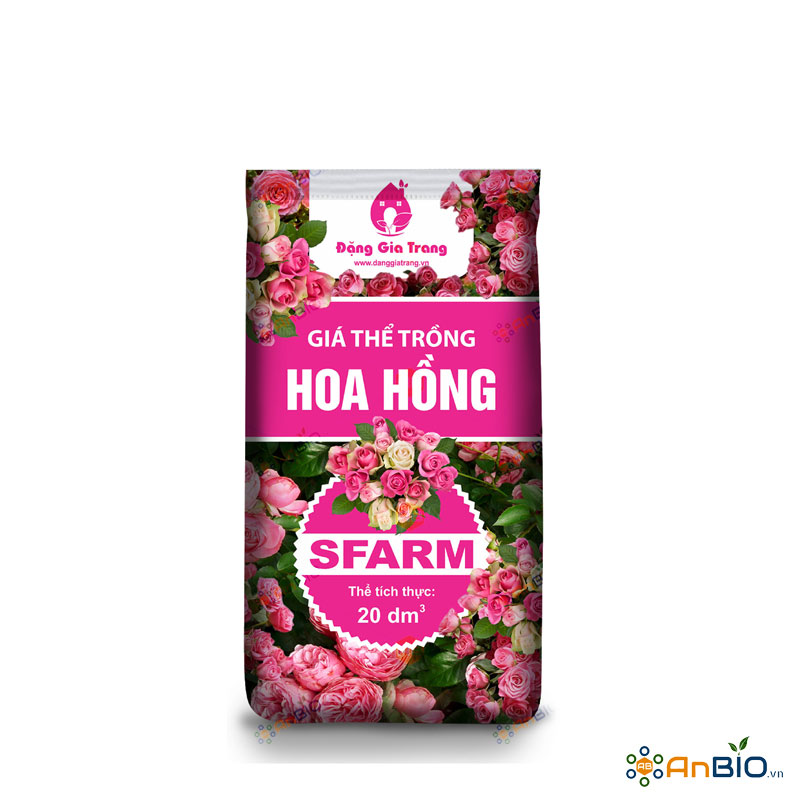 Giá thể trồng hoa hồng Sfarm - Bao 20L