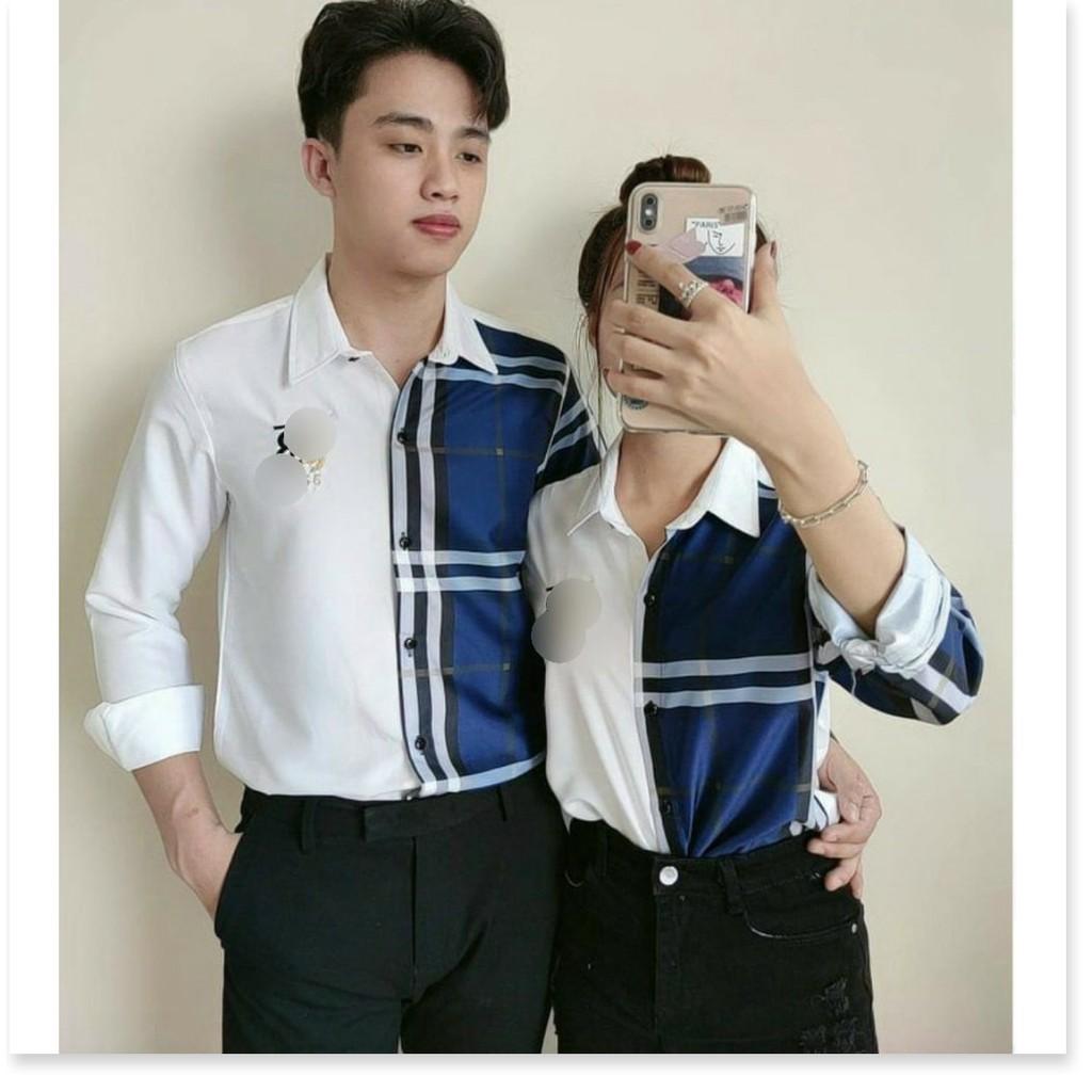 Áo sơ mi cặp đôi CỰC ĐẸP HOẠ TIẾT CARO DÀNH CHO CÁC CÁC BẠN TRẺ KME FASHION