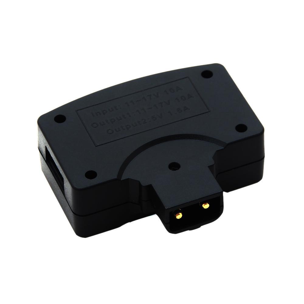 2X D-Tap P-Tap to USB Adapter 5V for V-Mount Camera Battery(Dtap to USB
