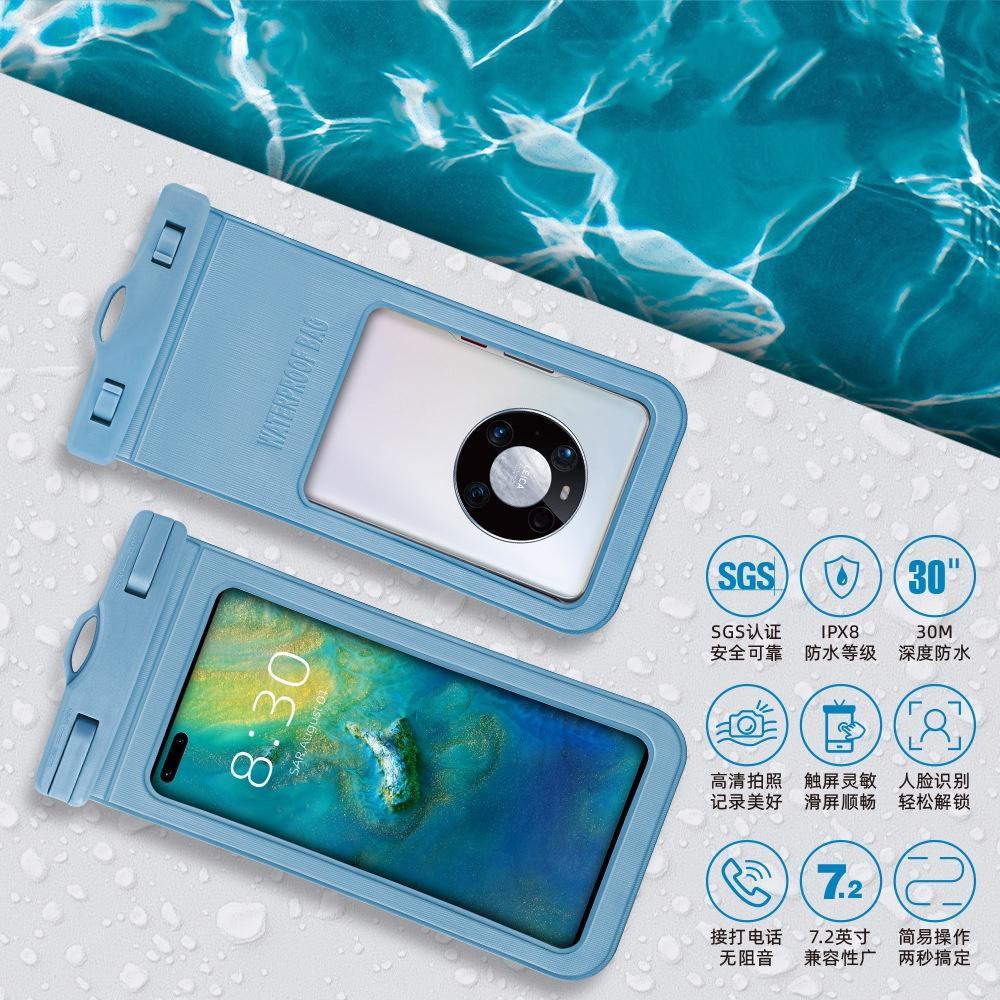 Túi Đựng Điện Thoại 7.2Inch Bằng PVC Trong Suốt Chống Nước Dùng Khi Đi Bơi