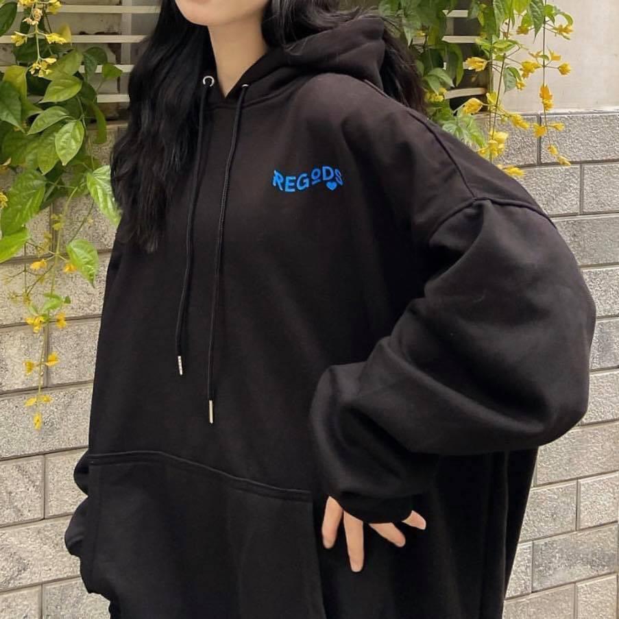 Áo hoodie regod form rộng nam- nữ (ảnh thật 100%)