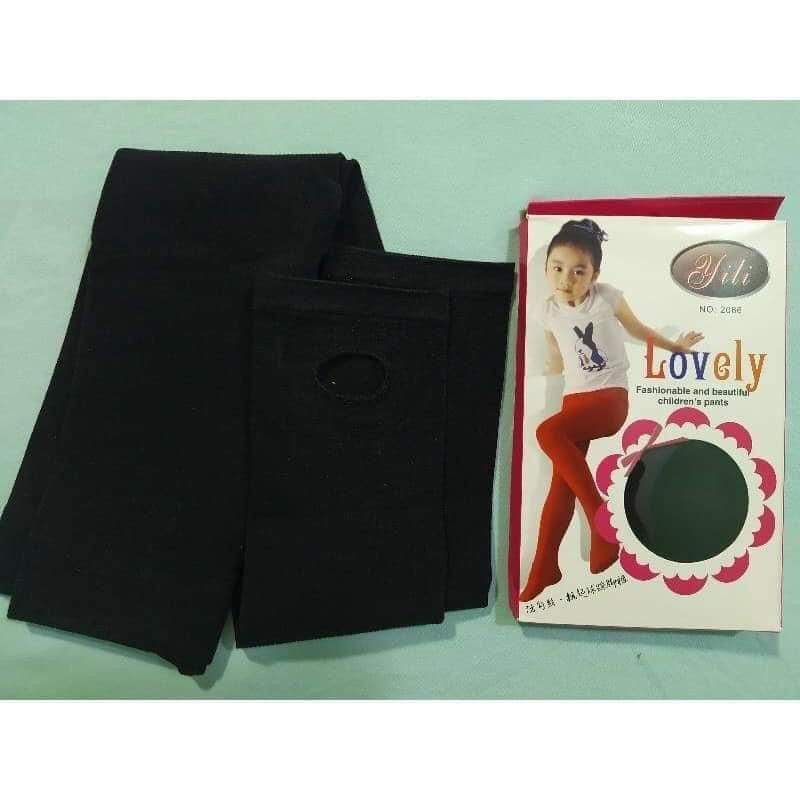 Quần tất gân tăm dẫm gót cho bé