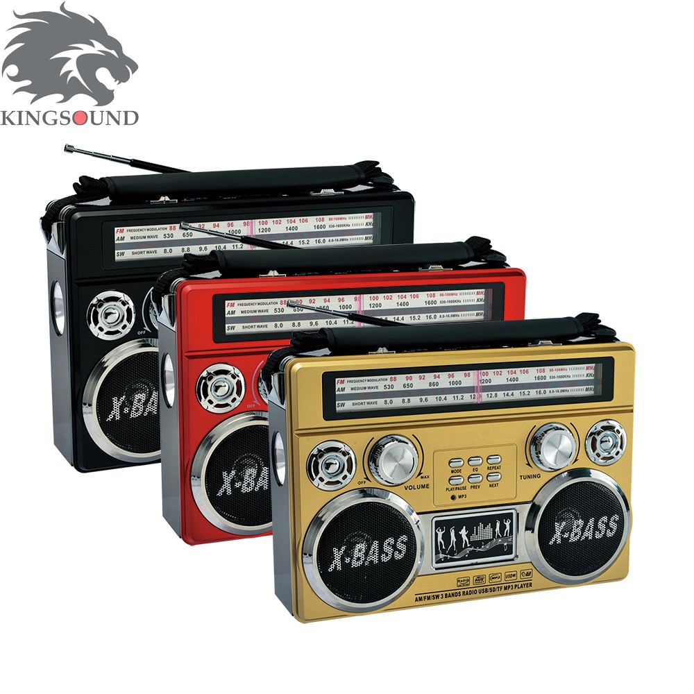 ĐÀI RADIO WAXIBA 372URT BẮT SÓNG FM/AM/SW KHỎE – NGHE NHẠC TỪ USB THẺ NHỚ – LOA EXTRA BASS STEREO Hàng Chính Hãng