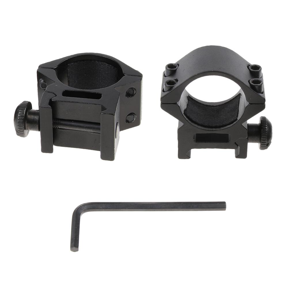 Medium Profile 25.4mm Mount Ring for 20mm Weaver Rail Accessories