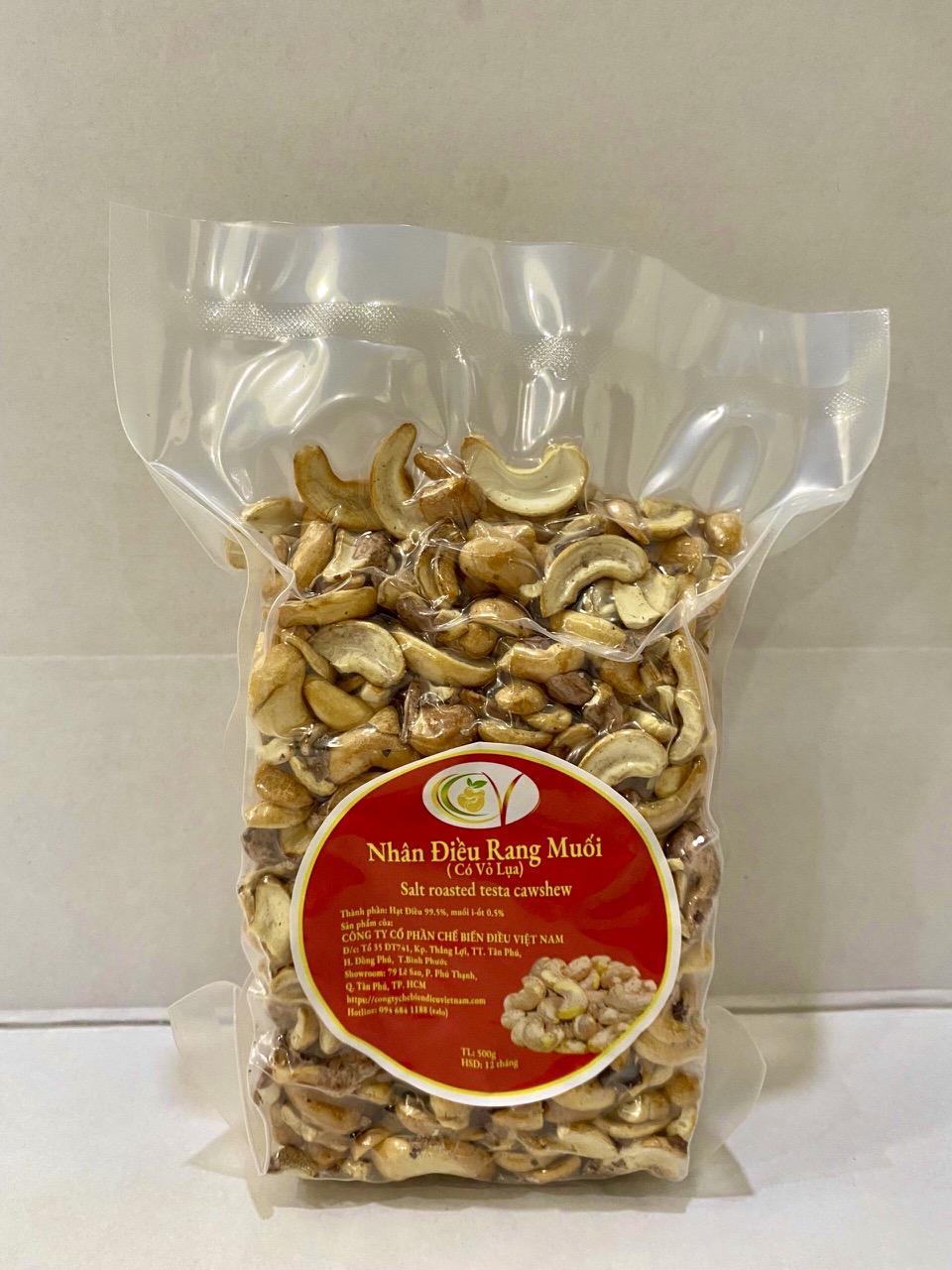 Nhân Hạt Điều Rang Muối Loại 1 Cao Cấp | Túi 500g kg Đặc Sản Bình Phước