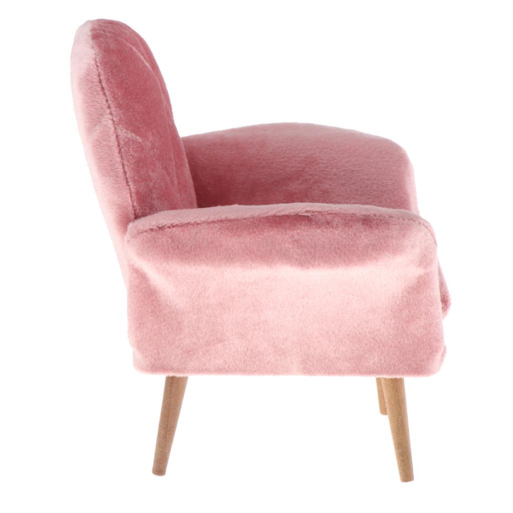 1/6 Pink Dollhouse Single Sofa Japanese-style