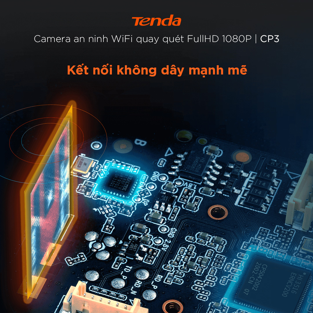 Camera IP Wifi Tenda CP3 Full HD 1080P 360° - Hàng Chính Hãng