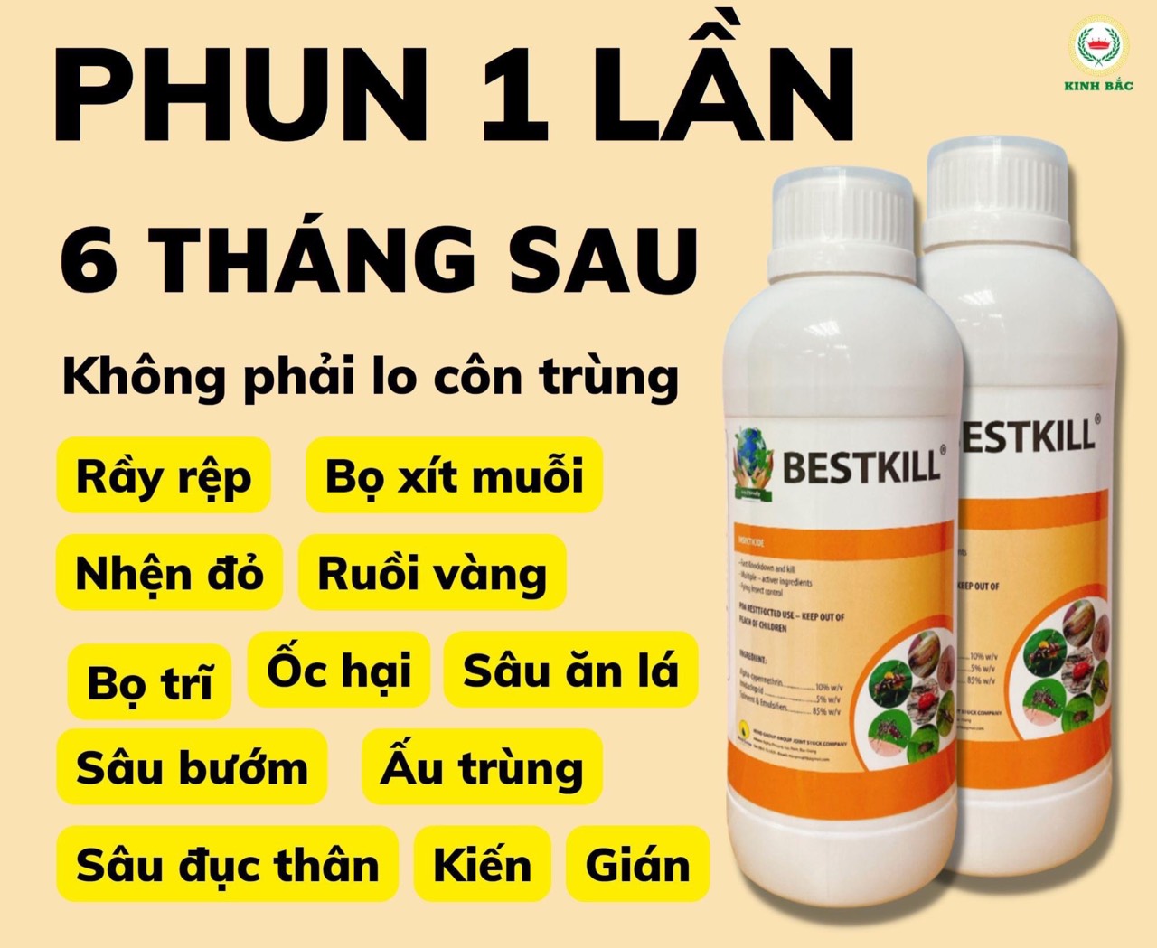 Chế Phẩm bảo vệ cây trồng bestkill chai 1 lít