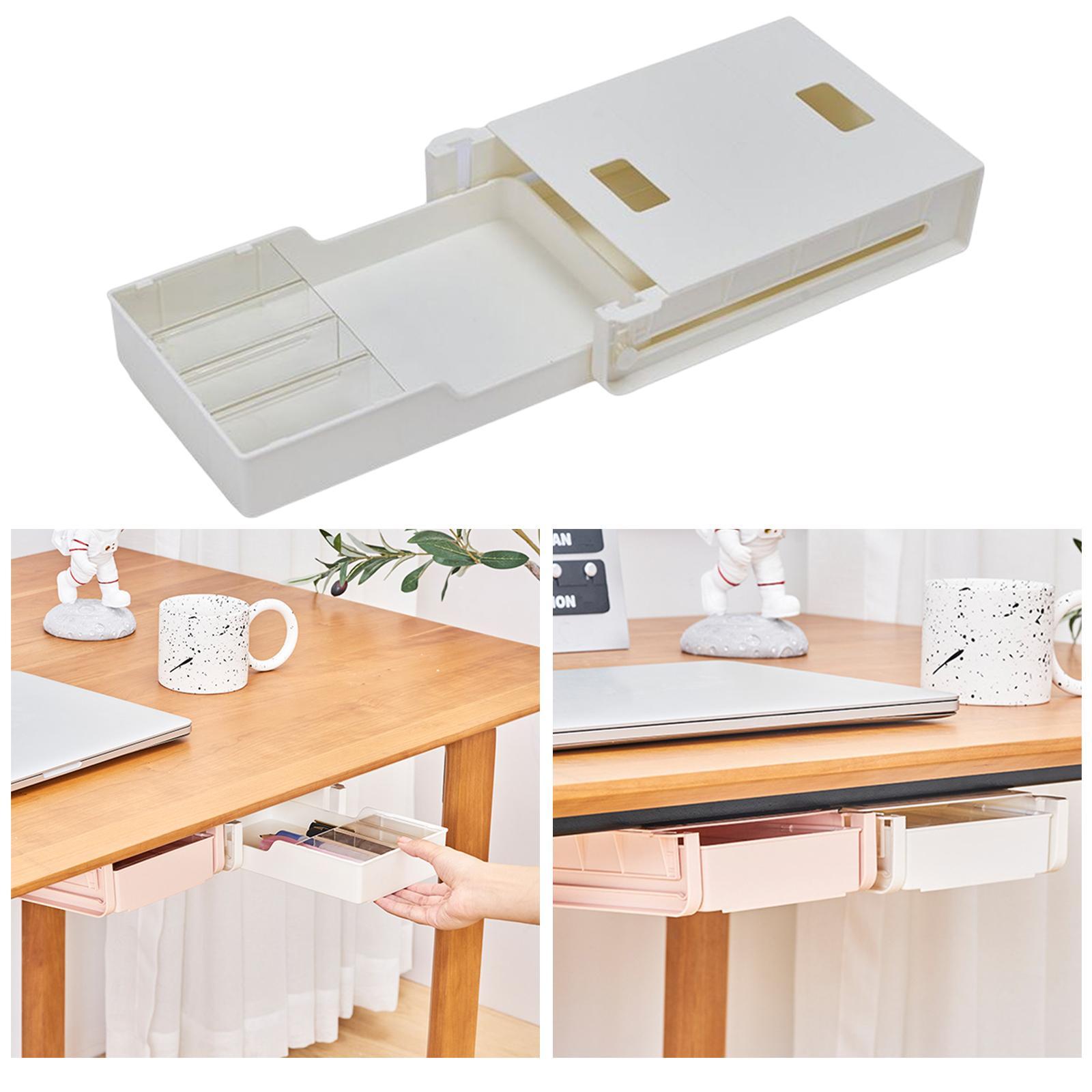 Under Desk Drawer Accessories Storage Box Hidden Desk Drawer for Storage