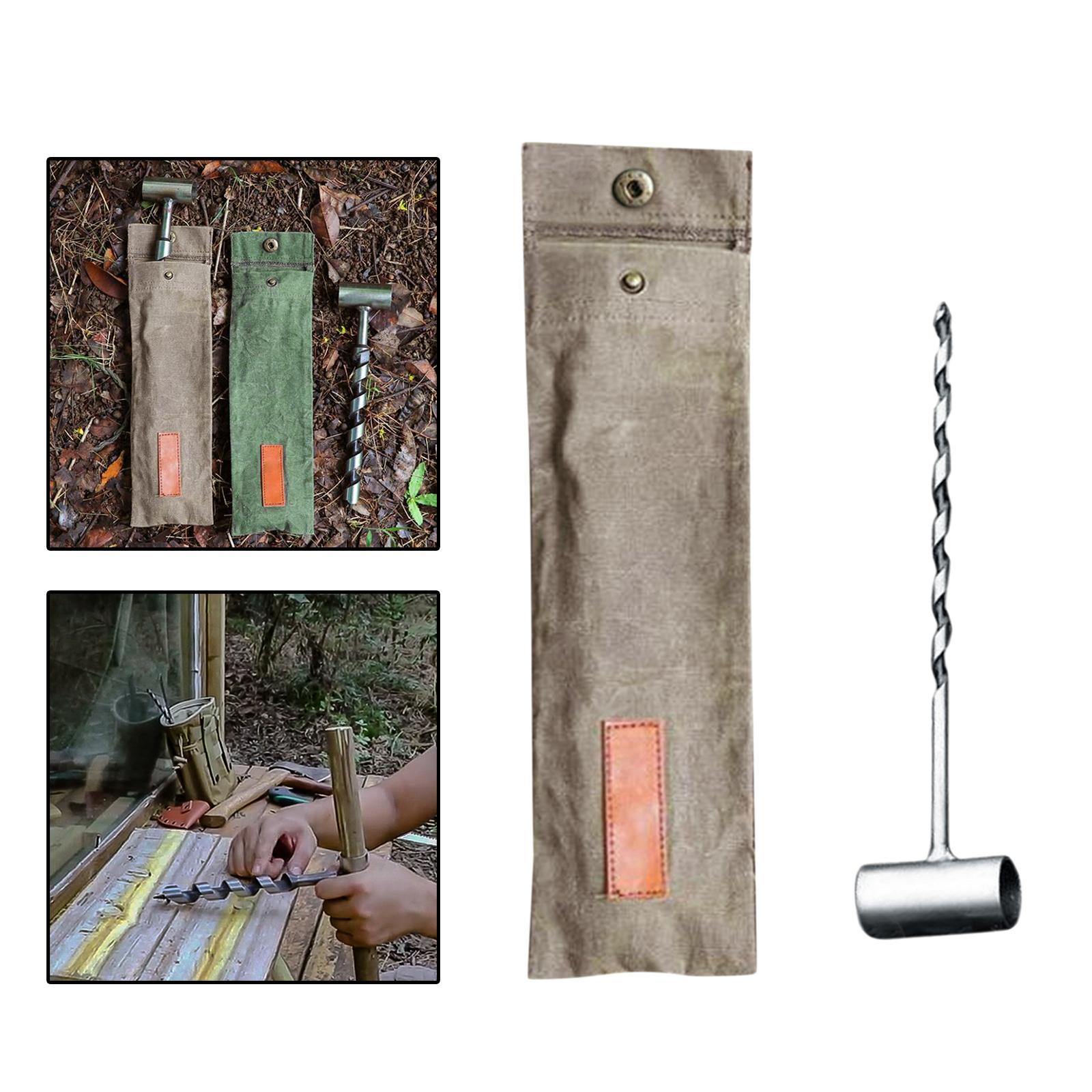 Manual Wood Auger Bushcraft Tools Hand Auger Wrench