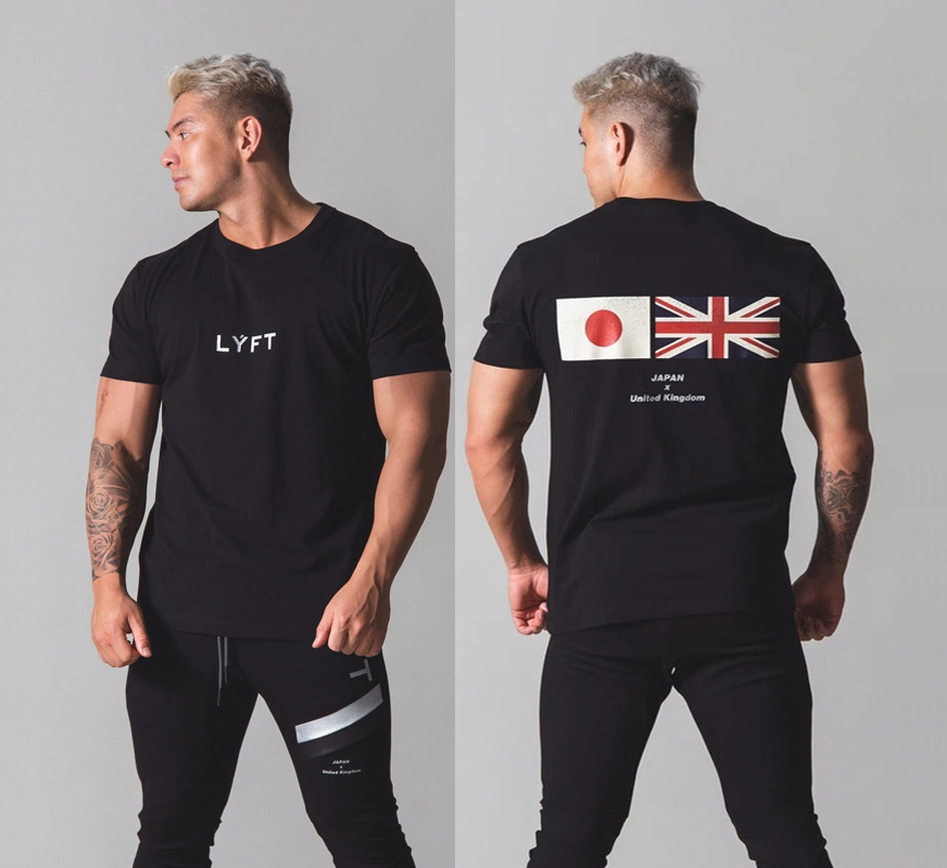 Áo cộc tay nam tập gym form rộng Japan LYFT hàng đẹp