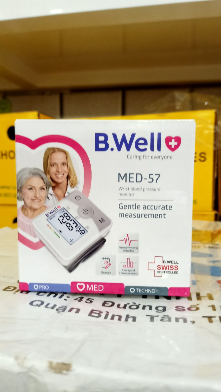 MÁY ĐO HUYẾT ÁP CỔ TAY BWELL SWISS MED-57