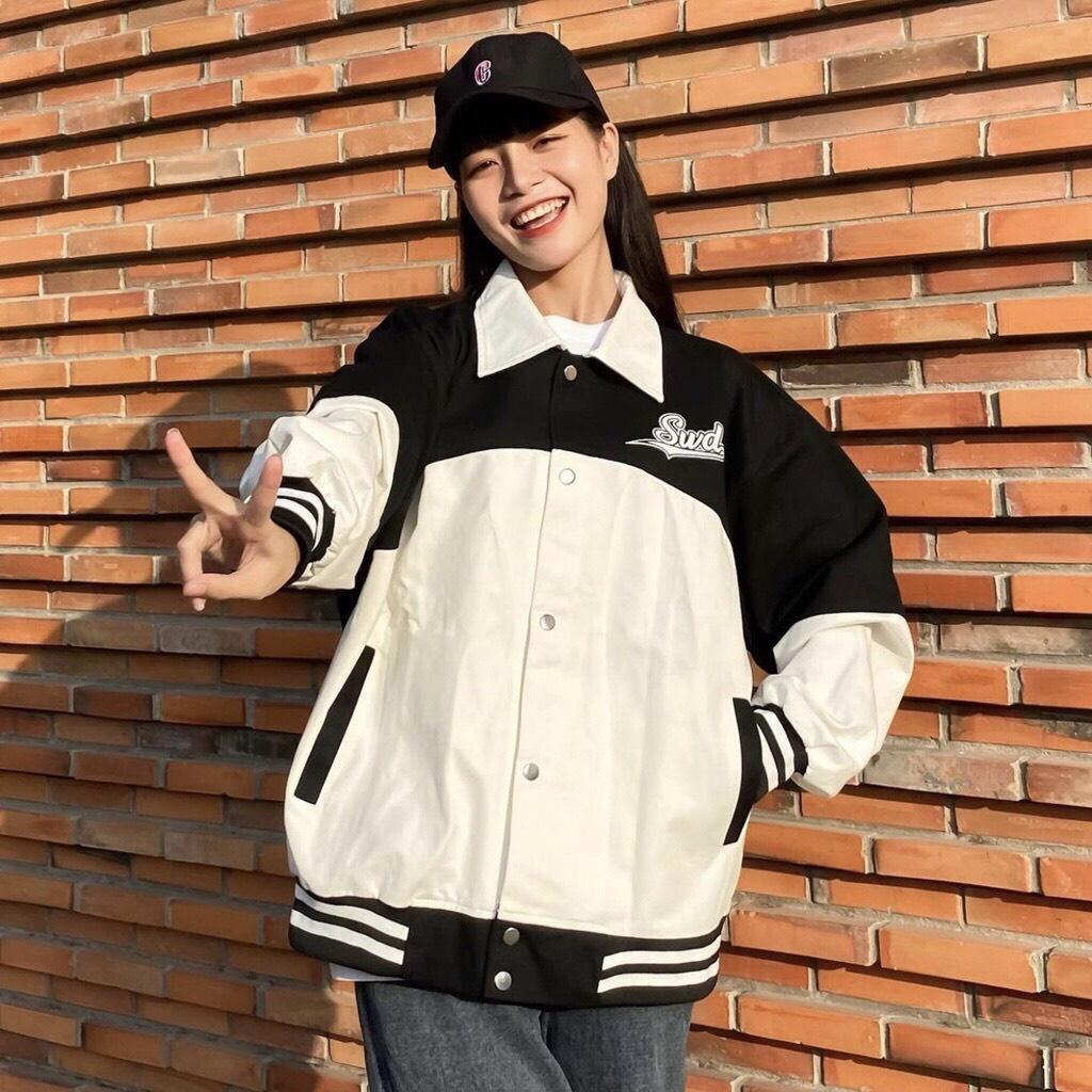 Áo Khoác Bomber Kaki SWD Form Rộng Nữ Ulzzang