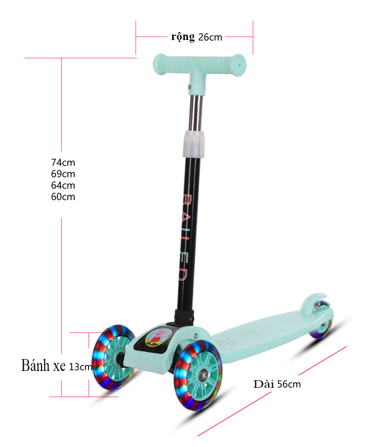 Xe Trượt Scooter Phát Sáng