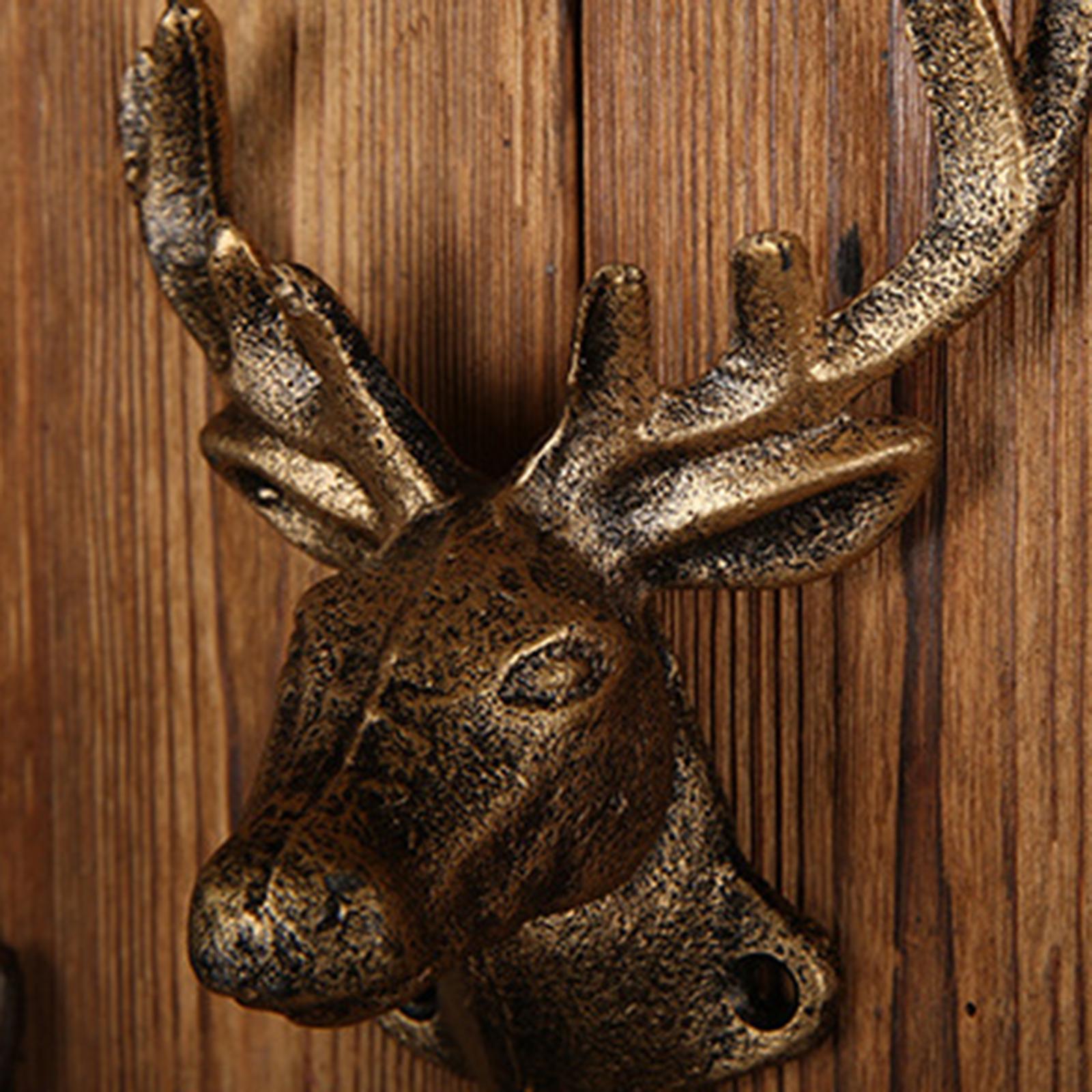 Deer Coat Hook Clothes Hanger Wall Mounted Holder Heavy Duty for Entryway