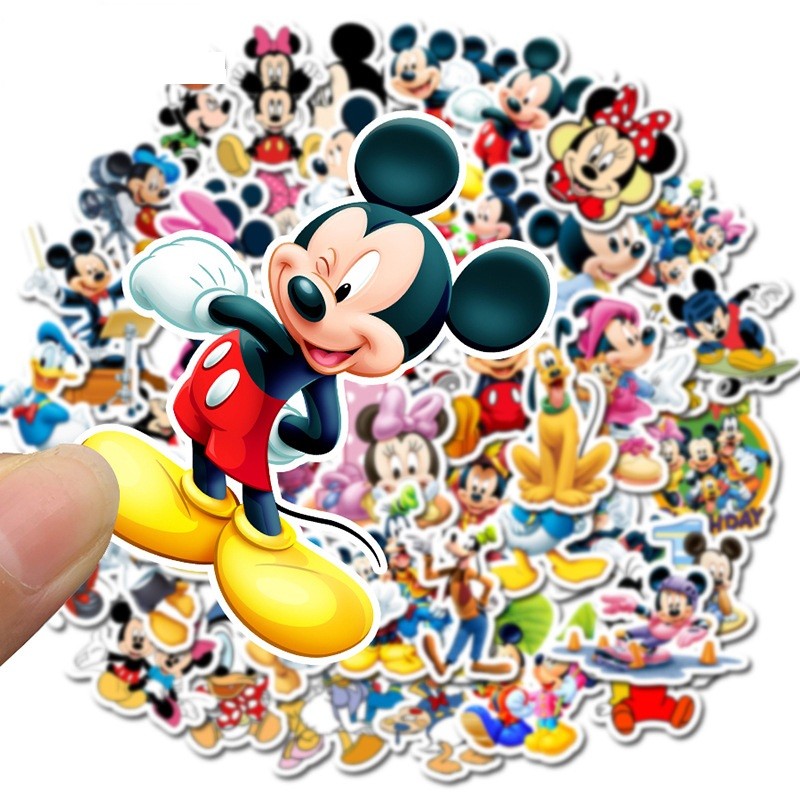 Bộ 50 miếng Sticker hình dán chuột mickey